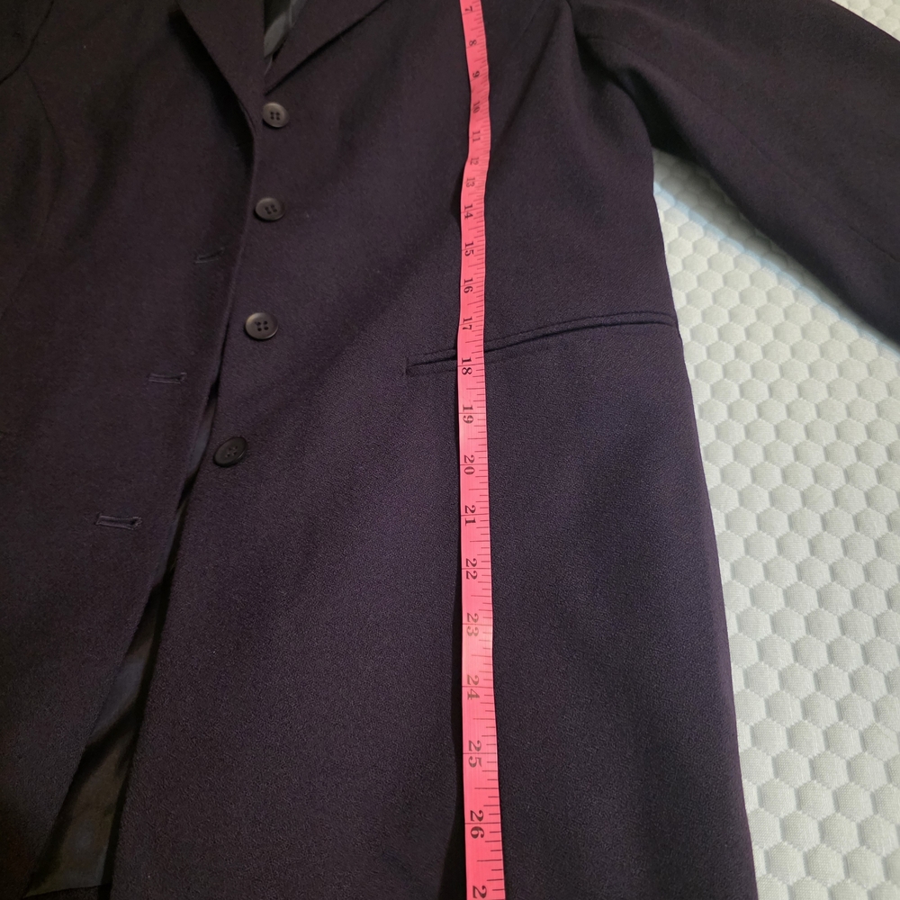 Norton McNaughton Petite Wool Blend Blazer 10P Deep Eggplant Purple‎ - Picture 6 of 6